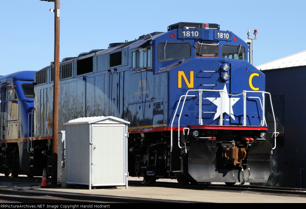 RNCX 1810 sits in the NCDOT yard